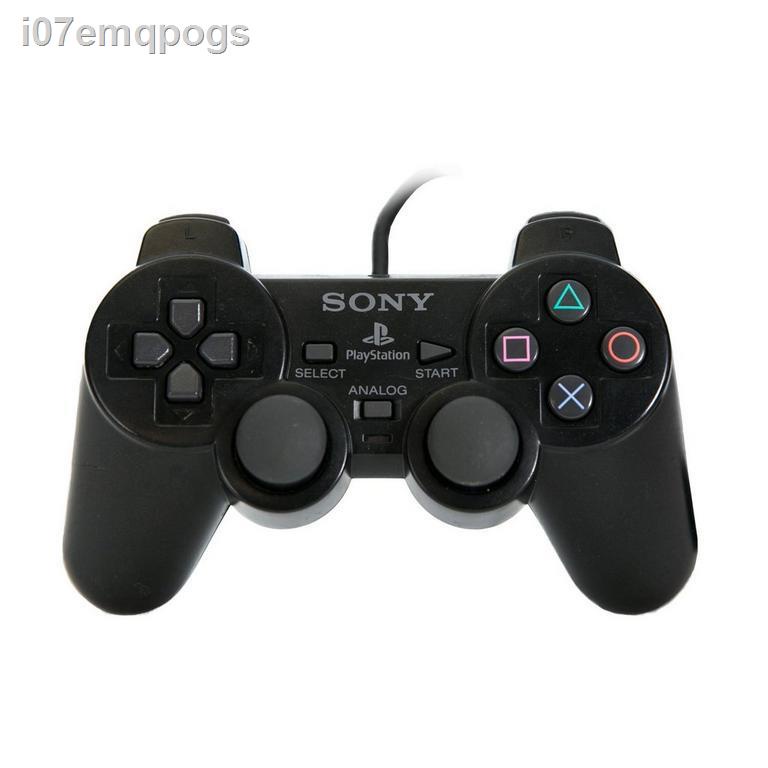 100 % ต้นฉบับ 24 ชั่วโมง๑┅♀[ส่งฟรี] จอยเกมส์ playstation 2 0จอย ps2 จอยเกม เพล2 controller joystick dualshock มีกล่อง  ค