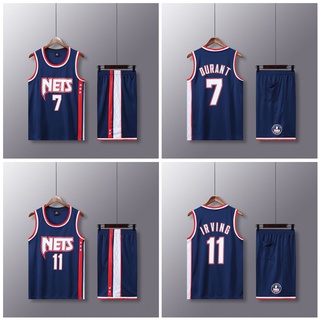 เสื้อกีฬาบาสเก็ตบอล ลายทีม Brooklyn Nets Irving Durant 2022 แฟชั่นฤดูร้อน สําหรับผู้ชาย