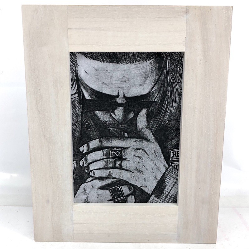 5x7" SONS OF ANARCHY JAX TELLER Tv Show SOA ไม้แท้ HIGH QUALITY กรอบรูป บุตรชายของอนาธิปไตย Photo Fr