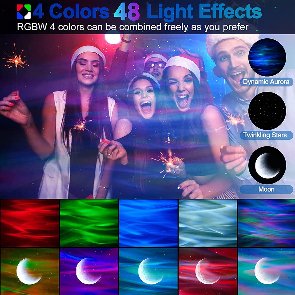 【รุ่นอัพเกรด】โปรเจคเตอร์ LED Star Galaxy รูปที่ 4