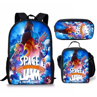 ใหม่ กระเป๋าเป้สะพายหลัง กระเป๋านักเรียน ลายอนิเมะอวกาศ Jam2 สําหรับเด็กผู้หญิง และเด็กผู้ชาย 3 ชิ้น