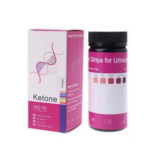 คีโต keto Ketone Strips คีโตนสตริป 100 แผ่น/1ขวด แผ่นวัดค่าคีโต แผ่นตรวจค่าคีโต ที่ตรวจคีโต Ketosis แผ่นคีโต