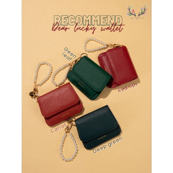 กระเป๋าสตางค์ใบสั้นหนังวัวแท้ รุ่น lucky Dearista