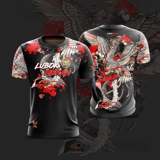 เสื้อยืด - LUBOK MERAH BLACK (LMB.8) เสื้อยืด 3D ไซซ์ XS-3XL