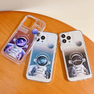 เคสโทรศัพท์มือถืออะคริลิค ลายนักบินอวกาศ สําหรับ Iphone 11 12 13