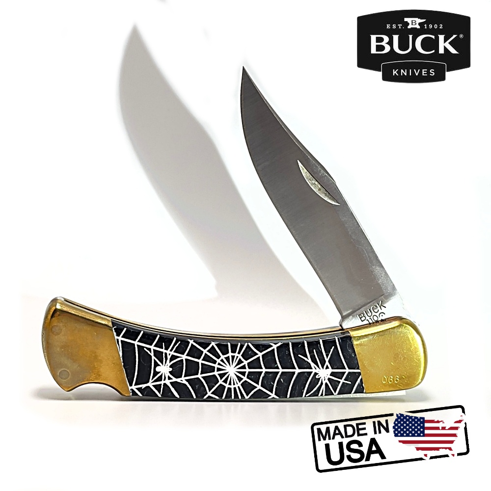 มีด Buck 110 Folding Hunter Knife Recluse Black Pearl Corelon (110BP)