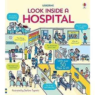 Look inside a Hospital (Look inside) -- Board bookสั่งเลย!! หนังสือภาษาอังกฤษมือ1 (New)