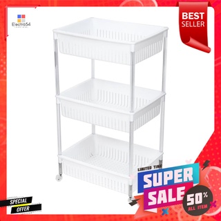 ชั้นวางของพลาสติก3ชั้นมีล้อ KEYWAY AP903PLASTIC SHELF WITH CASTERS KEYWAY AP903