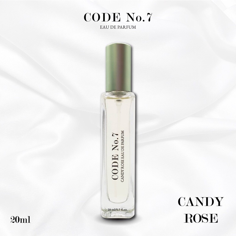 Code No.7 น้ำหอม Eau De Parfum (EDP) กลิ่น Candy Rose  ขนาด 20 ml. Candy Rose : หวานซ่อนเปรี้ยว สดใส