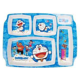 อุปกรณ์ใส่อาหาร ถาดหลุม SUPERWARE DORAEMON SKY 12 นิ้ว อุปกรณ์บนโต๊ะอาหาร ห้องครัวและอุปกรณ์ COMPARTMENT PLATE SUPERWARE