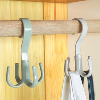 (SET 2) Móc Nhựa 4 Chấu Tiện Lợi Xoay 360 Độ