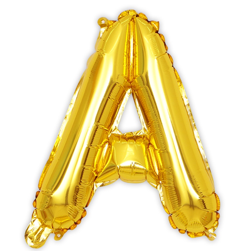 ส่งจากไทย ลูกโป่งฟอยล์ตัวอักษร16นิ้วสีทอง ร้าน Amlucky รูปที่ 4