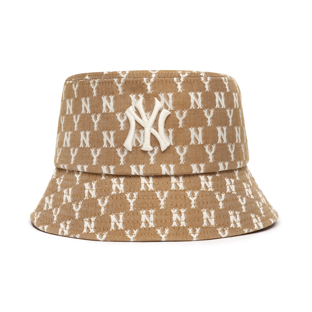 MLB หมวกทรงบัคเก็ต JACQUARD MONOGRAM BUCKET HAT UNISEX 3AHTHV01N 50BGS