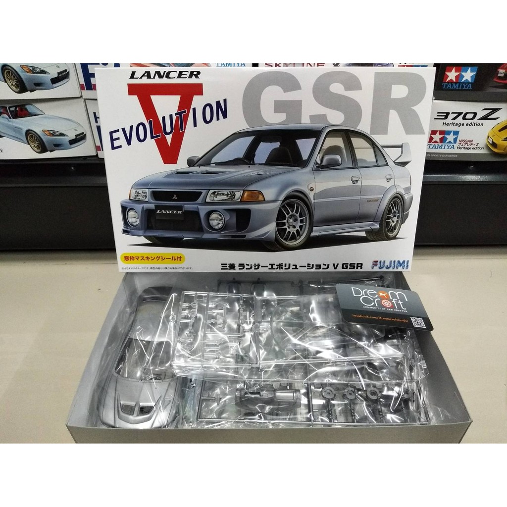 FUJIMI 1/24 Mitsubishi Lancer Evolution Ⅴ GSR (โมเดลรถยนต์ Model DreamCraft)