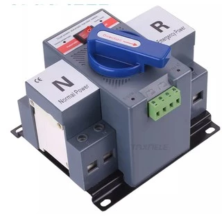 ATS Automatic Dual Power Transfer Switch 2P 63A สวิตซ์สลับแหล่งจ่ายไฟ อัตโนมัติ ระบบไฟฟ้าสำรอง