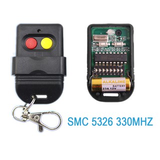 330MHZ / 433 MHz รีโมทกุญแจรถยนต์ ประตูบ้าน  SMC5326 1 ชิ้น （Free Battery） 12V 23A