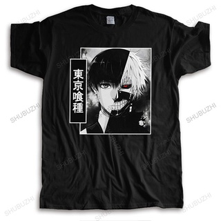 [S-5XL] เสื้อยืดแขนสั้นลําลอง ผ้าฝ้าย พิมพ์ลายอนิเมะ One Eyed King Tokyo Ghoul สไตล์ฮาราจูกุ สําหรับผู้ชาย