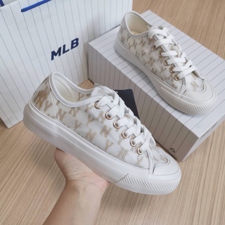 พร้อมส่ง MLB Playball Mono Mesh NY รองเท้าสีขาวทอง