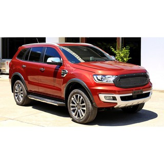 คิ้วล้อ ขนาด 3 นิ้ว สำหรับ ฟอร์ด เอเวอเรสต์ Ford Everest SUV สีดำด้าน (มีเว้าเซนเซอร์) ปี 2018-2020 จำนวน 1 ชุด 8 ชิ้น