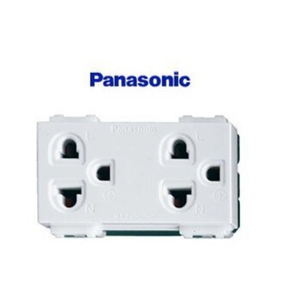 เต้ารับคู่ 3 ขา มีกราวด์ PANASONIC WEG 15929