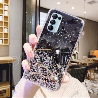 เป็นที่นิยม เคสโทรศัพท์ OPPO Reno5 4G Reno 5 Pro 5G Casing Fashion Bling Glitter Star เคสโทรศัพท์มือถือ OPPO Reno5Pro 5Pro Silicone soft Case เคสป้องกัน