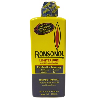 RONSONOL น้ำมัน​รอน​สัน​ ใช้สำหรับเติมไฟแช็คแบบไส้​ 130มล