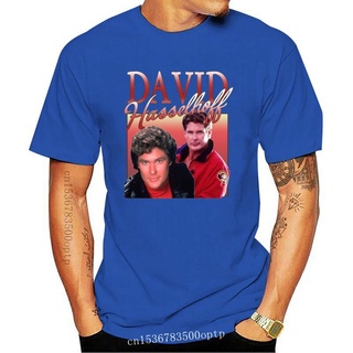 เสื้อยืดผ้าฝ้ายพิมพ์ลายคลาสสิก ขายดี เสื้อยืดลําลอง แขนสั้น พิมพ์ลาย David Hasselhoff 90s Homage Mich สไตล์วินเทจ สําหรั