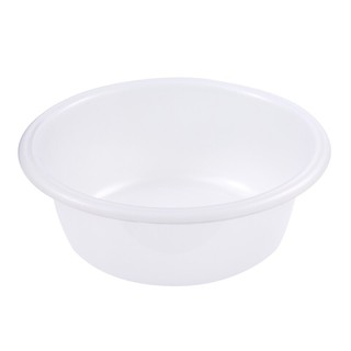 กะละมังพลาสติกกลม 45 ซม. สีขาว บาสเก็ต 852PP Round plastic basin 45 cm. White. Basketball 852PP