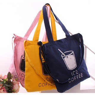 กระเป๋าผ้า Ice Coffee พร้อมส่ง!!