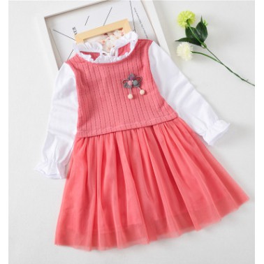 (6-24 MONTH) LONG-SLEEVED PRINCESS DRESS
