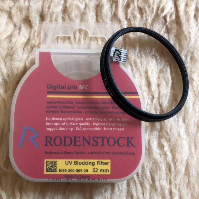 ฟิลเตอร์ Filter UV Blocking 52 mm. Rodenstock Digital Pro MC