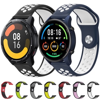 สายนาฬิกาข้อมือซิลิโคน 22 มม. สําหรับ Xiaomi MI Watch Global Version S1 Amazfit gtr 2 3 PRO gtr 47 มม.