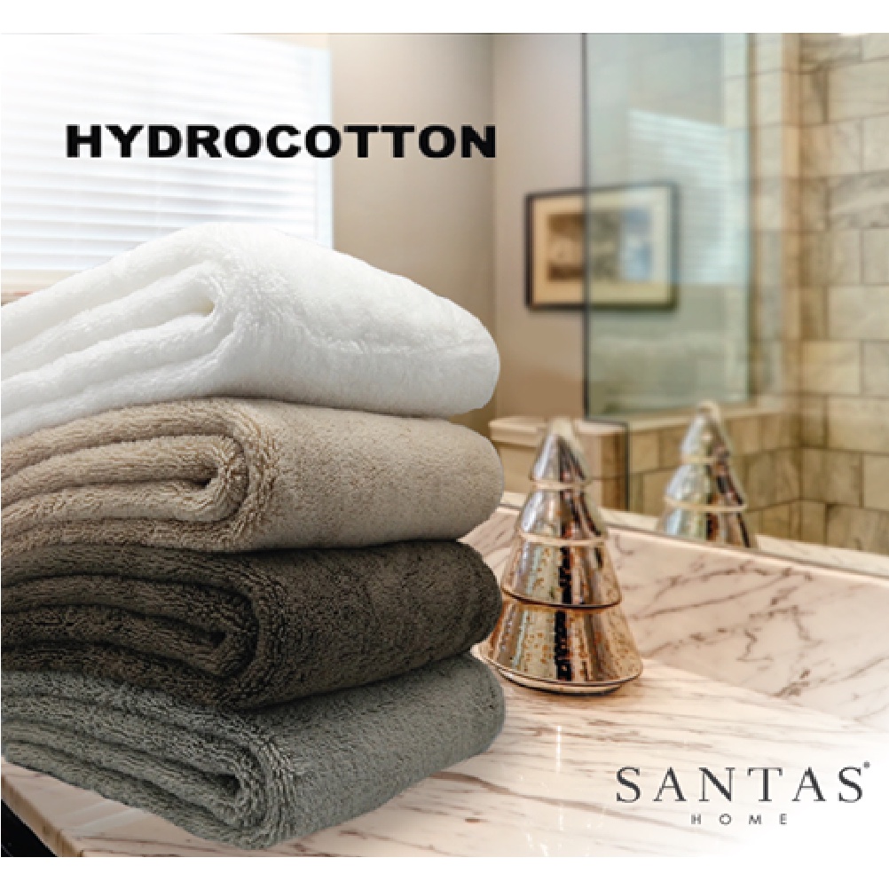 SANTAS ผ้าขนหนูเช็ดผม รุ่น Hydro Cotton WILEY 20X32 นิ้ว จำนวน 2 ผืน