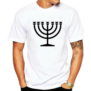 เสื้อยืดผ้าฝ้าย พิมพ์ลาย MENORAH SYMBOL HANUKKAH HEBREW YIDDISH JEWISH JUDDAISM RELIGION1 GAbgbe73LBebjm05 สําหรับผู้ชาย