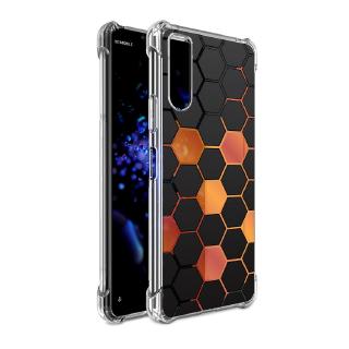 เคส สำหรับ Sony Xperia 10 II Polygon Series 3D Anti-Shock Protection TPU Case [PG002]