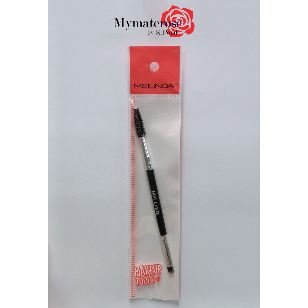 Meilinda Makeup Tools Classic Black Spooly & Brow Brush #MC4248 แปรงคิ้ว แบบอ่อน แปรงเกลียว ปัดคิ้ว เมลินดา