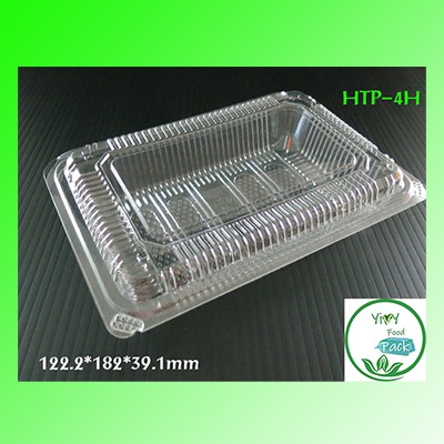🔥TP-4H HTP-4H TL-4H HTP-4HLล็อคTP-4HAล็อค TL-4HC(ล็อคได้)กล่องพลาสติกใสOPSสำหรับใส่อาหาร กล่องข้าว กล่องเบเกอรี่ 100ชิ้น