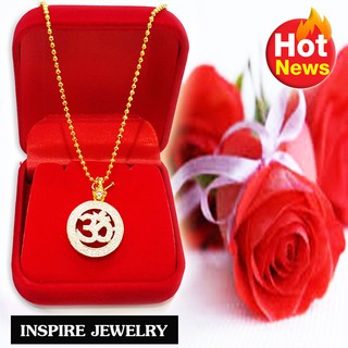 INSPIRE JEWELRY จี้เพชรรูปโอม สวยงาม ปราณีต มีให้เลือกระหว่างจี้เดีี่ยวพร้อมกล่องกำมะหยี่                .