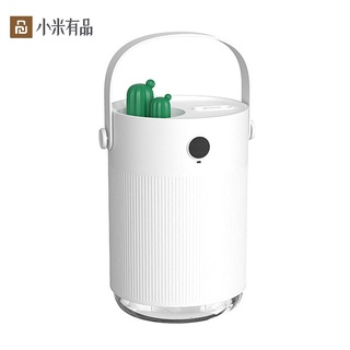 Xiaomi Youpin 1L Sothing Cactus Double Spray Humidifier 2000MAH LCD Digital Detect Humidity Purifying Air Mist Diffuser 7 สีสัน LED