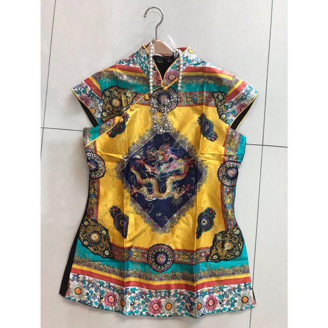เสื้อไหมจีน ลายมังกร ไซส์ใหญ่ ผ้าอย่างดี ใส่ได้ทุกเทศกาล ไม่เป็นขุยง่าย
