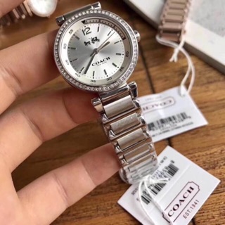 Coach14502194 ขนาด 30 mm. watch สวยมาก สีเงิน สวย คลาสสิค