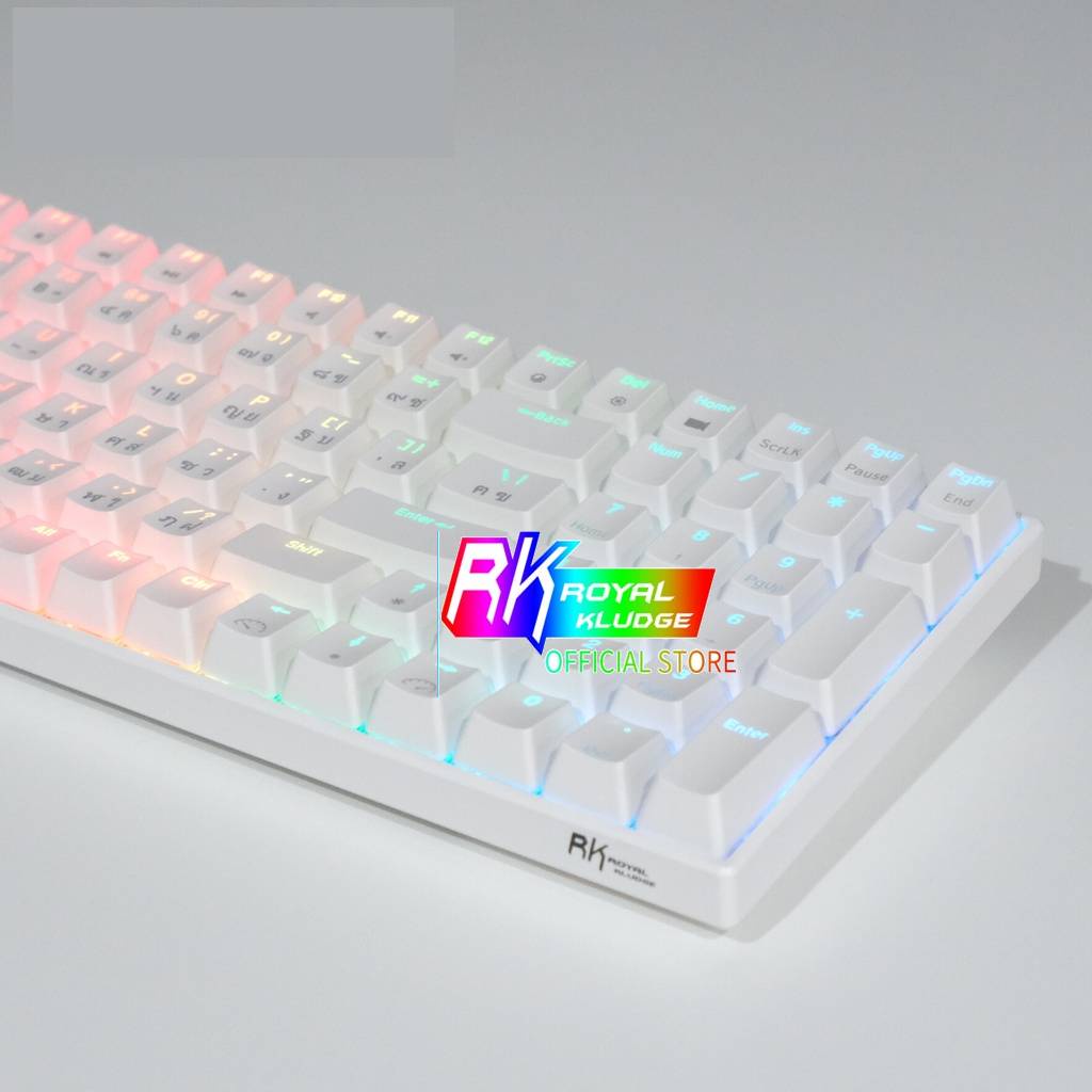 Royal Kludge RK100 RGB Hotswap RK คีย์ไทย - English คีย์บอร์ดไร้สาย ...