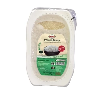 MIKU ข้าวหอมมะลิผสมบุก พร้อมทาน 170 กรัม (FR0005-1) อาหารคลีน Jasmine Rice with konjic Ready to eat