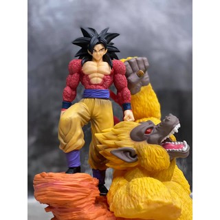 [ส่งฟรี] Dragonball Z Goku SS4 โกคู 4 เหยียบลิงยักษ์ วัสดุ PVC น้ำหนัก 3-4 กิโล