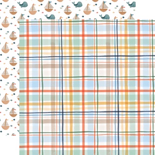 Boy Plaid :Double-Sided Cardstock 12"X12"