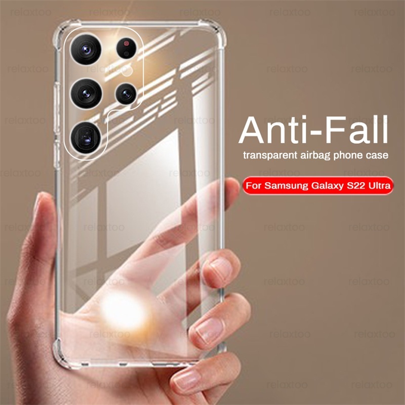 เคสโทรศัพท์มือถือแบบนิ่ม TPU ใส กันกระแทก สําหรับ Samsung GalaxyS23 S22 S21 S22 S21 S23 Plus Ultra Note20 A14 A23 A34 54 4G 5G
