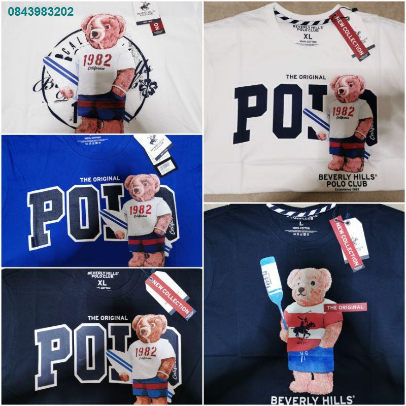 LKJ5878✢♙☜พร้อมส่ง!! ⭐️เสื้อยืด POLO ของแท้ 100%🐻 เสื้อหมี Polo Ralph Lauren รุ่น Polo Bear  (Size M​, L)