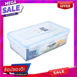 กล่องอาหารเหลี่ยม SUPER LOCK 3 ลิตร 6814 ภาชนะใส่อาหาร FOOD CONTAINER MICRON SUPER LOCK 6814 3L