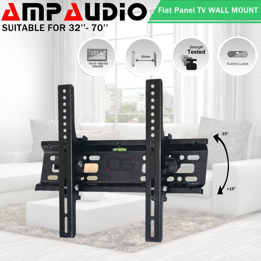 Universal TV Bracket 32 - 70 นิ้ว LCD LED Plasma ปรับ Tilt TV Wall Mount Bracket TV พร้อมสกรู