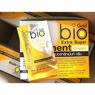 Bio Gold Extra Super Treatment Cream โกลด์ไบโอเอ็กตร้า ซุปเปอร์ทรีทเม้นท์ ครีม 40 มล. แพ็ค 3 ซอง